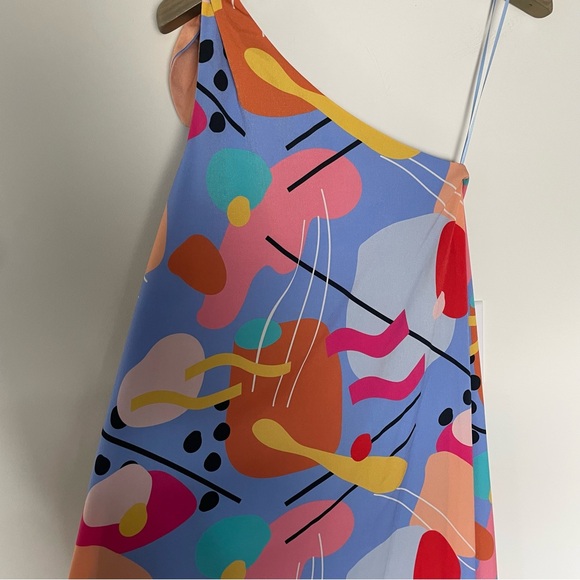 CROSBY by Mollie Burch Sasha High Low Midi Length One Shoulder Dress \\ 0 - Picture 11 of 11